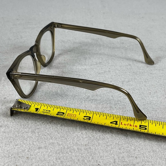 Vintage Bausch & Lomb B&L 4322 Grey Horn Rim Eyeglasses Frames 5 1/2 Safety USA - Picture 9 of 9